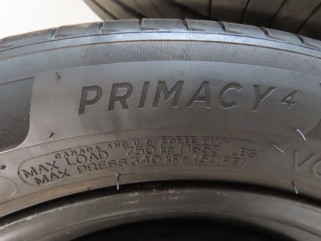 Radsatz Michelin Primacy 4 Sommerreifen ohne Schrauben- Occasion