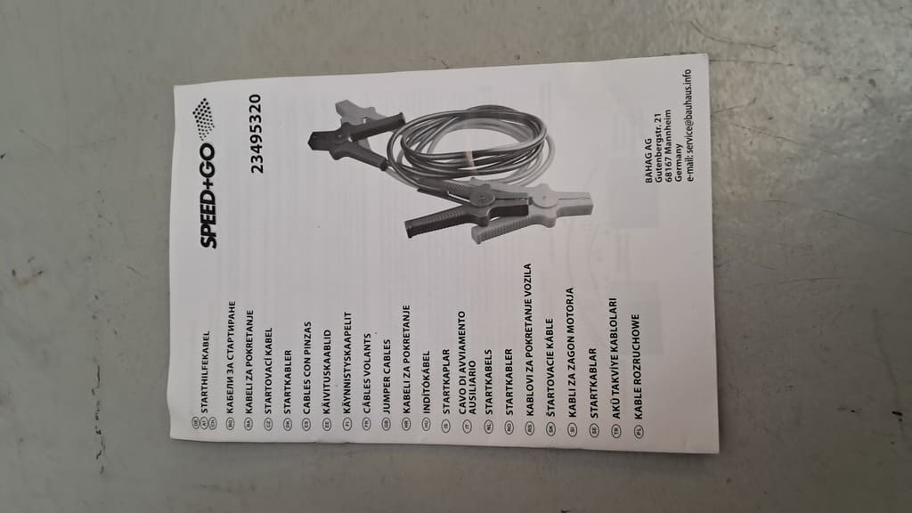 SPEED+GO Starthilfekabel