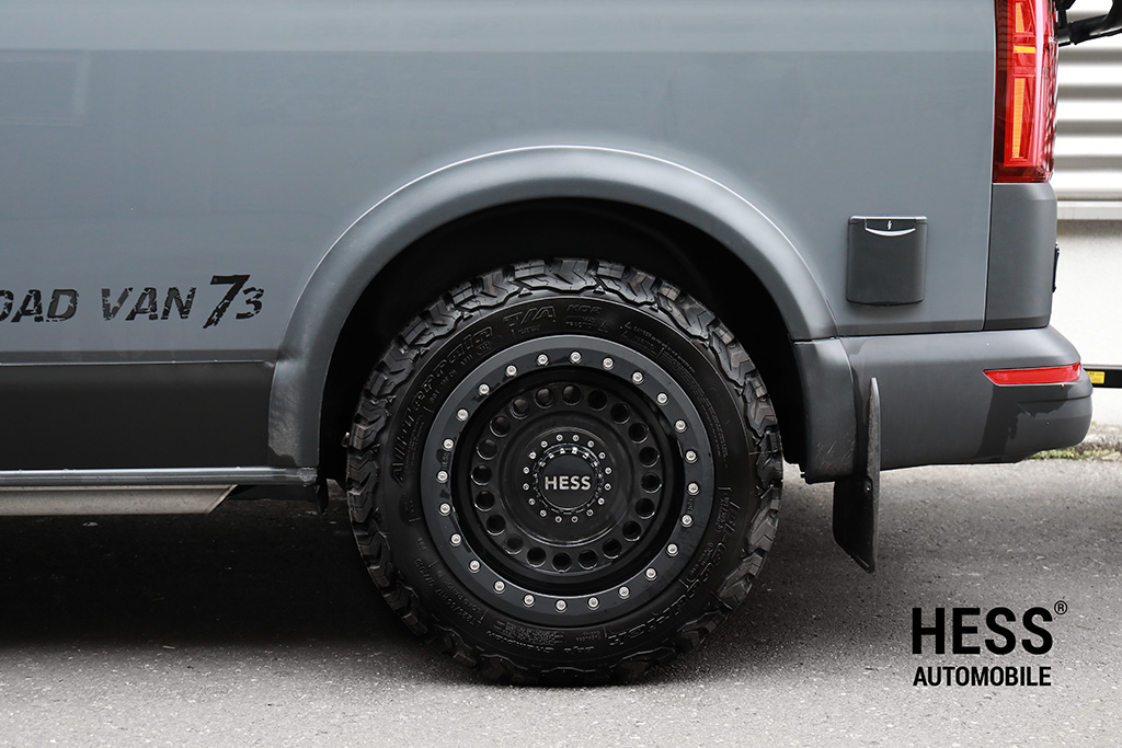 HESS H90, 17 Zoll, Beadlock Alufelge für VW T5/T6/T6.1/T7, Crafter II, MAN TGE