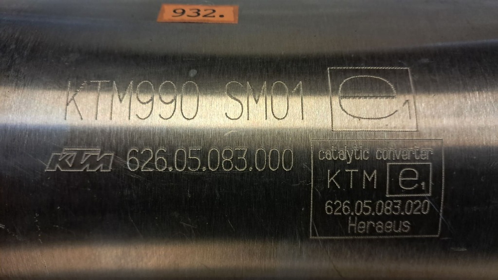 Auspuff Endtopf rechts KTM 990 Supermoto T 2009-2013