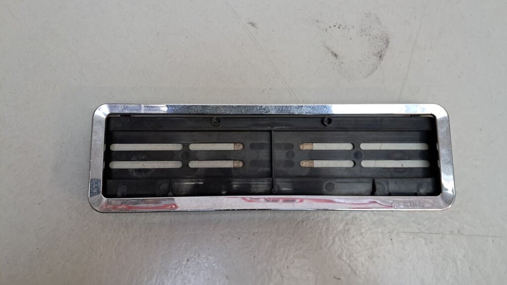 Kennzeichenhalter-Set in Chrom