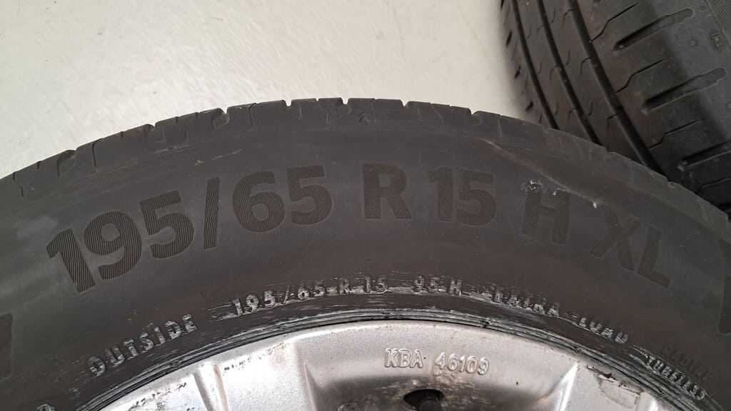 Radsatz Continental EcoContact 6 195/65 15 Zoll für VW Caddy