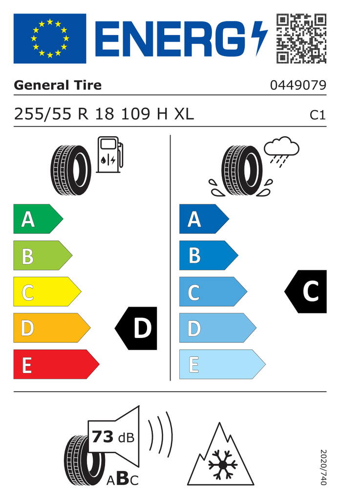 General Grabber AT3 - 255/55 R18 109H XL