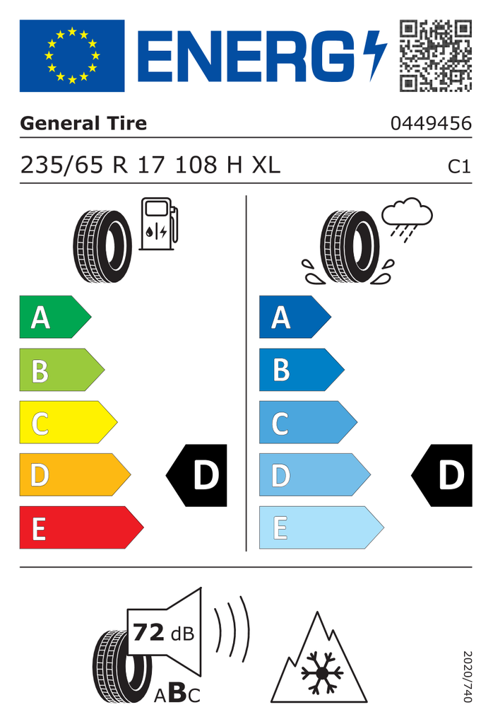 General Grabber AT3 - 235/70 R16 110/107S OWL