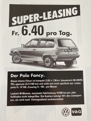 VW Polo Zubehör Magazin (1981)