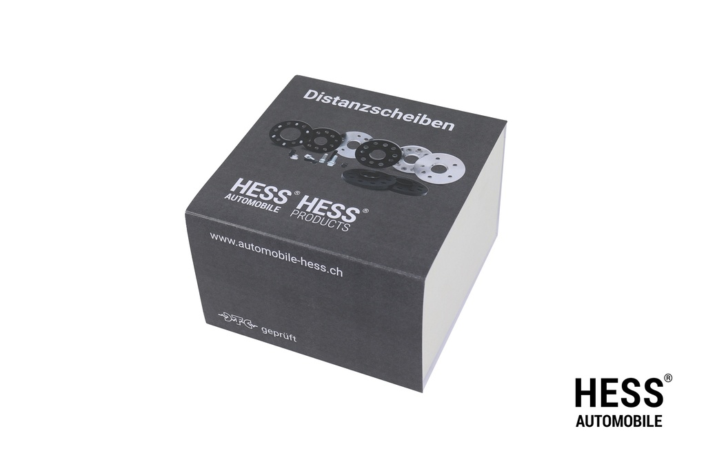 HESS Distanzscheiben 25mm, LK 100/4*108/4, natur, 2er Set inkl. Befestigungsschrauben