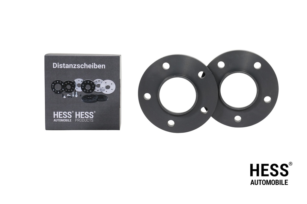 Distanzscheiben 10mm, LK 5/130, schwarz, 2er Set mit Durchsteckausführung exkl. Befestigungsschrauben