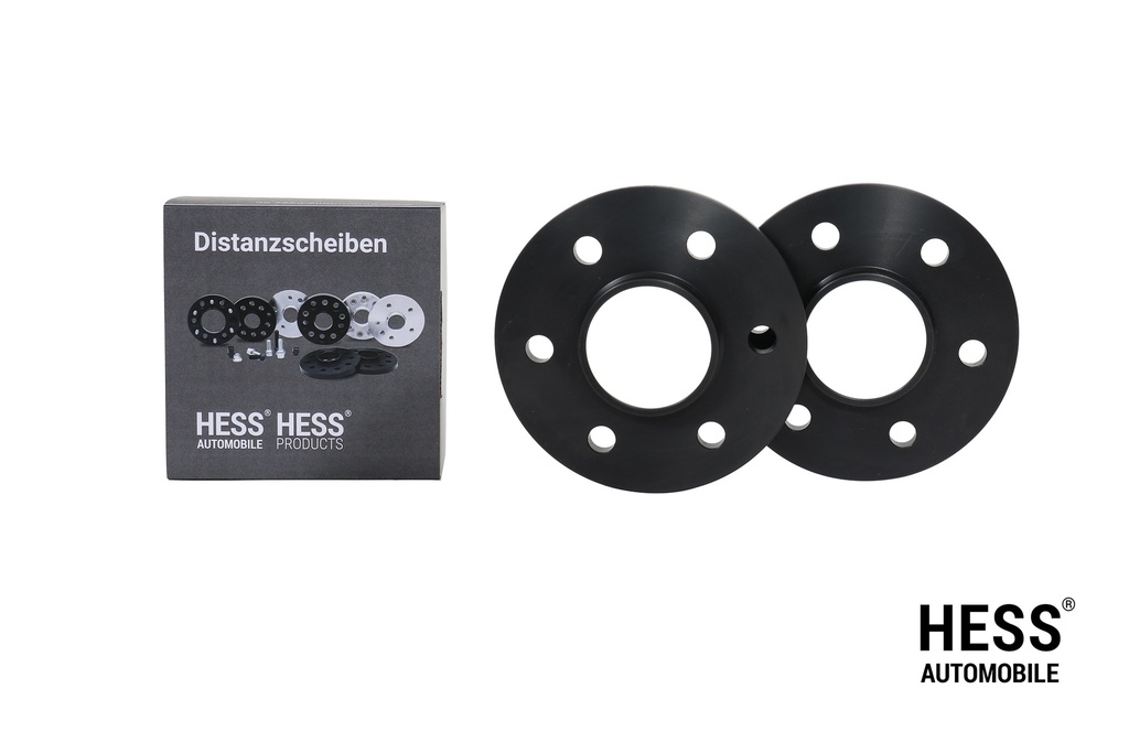 HESS Distanzscheiben 10mm, LK 6/120, schwarz, 2er Set exkl. Befestigungsmuttern (Kopie)