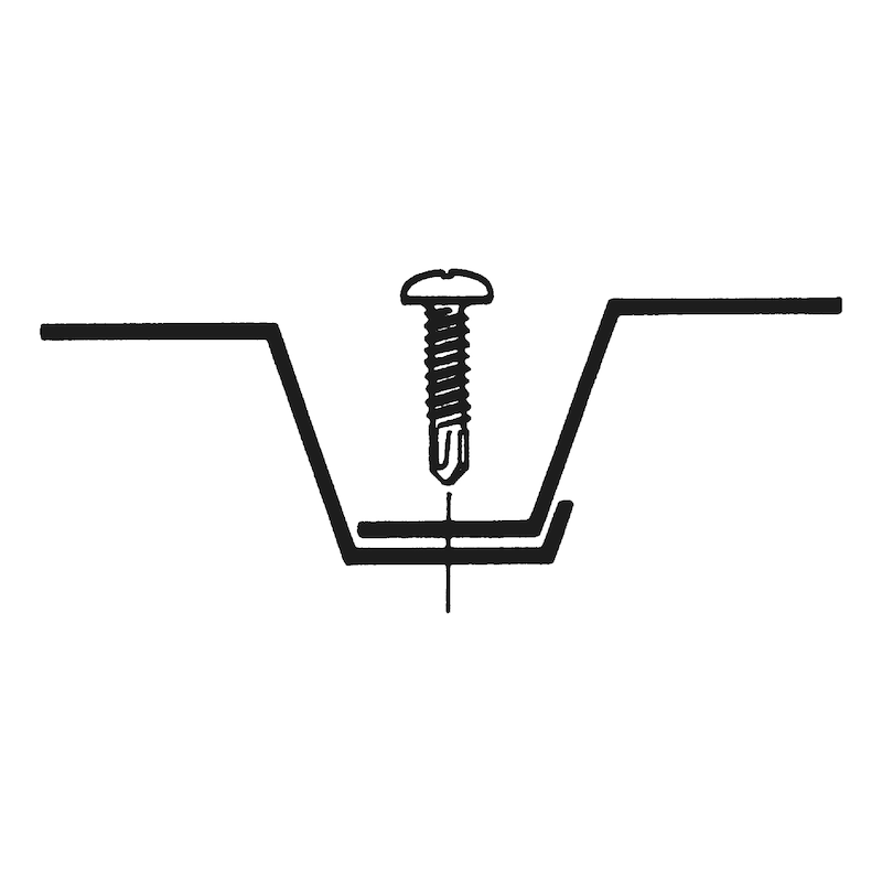Bohrschraube Flachkopf mit AW-Antrieb
