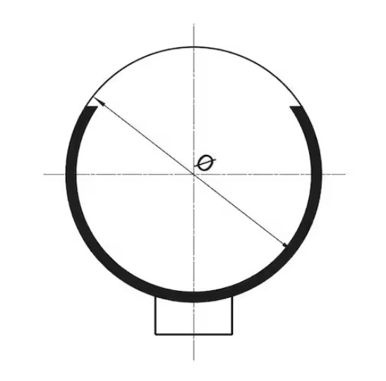 1-Ohr-Klemme mit Einlagering, 16,5-18,8mm
