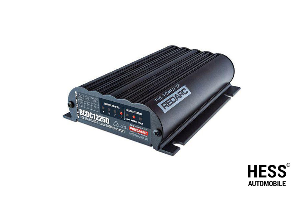 REDARC In-vehicle Battery Charger – Mehrstufiges DC-DC-Ladegerät für Zusatzbatterien – 12 V, 25 A