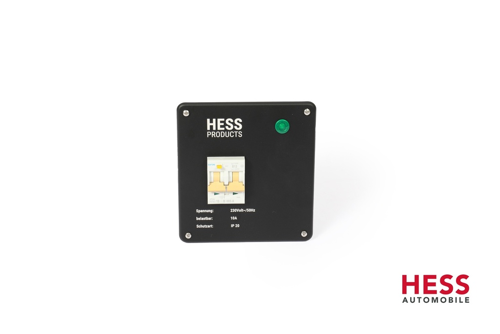 HESS Einbaugehäuse mit Fehlerstromschutzschalter