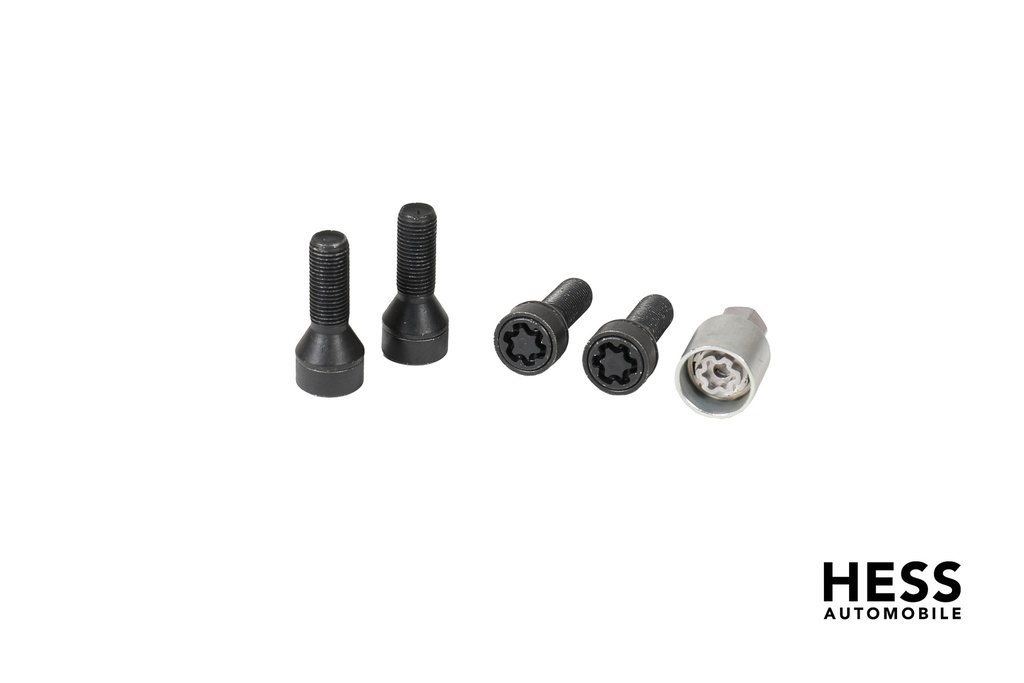 Felgenschloss Typ SICUSTAR M14x1,5 Kegel 60° SW17 33mm schwarz