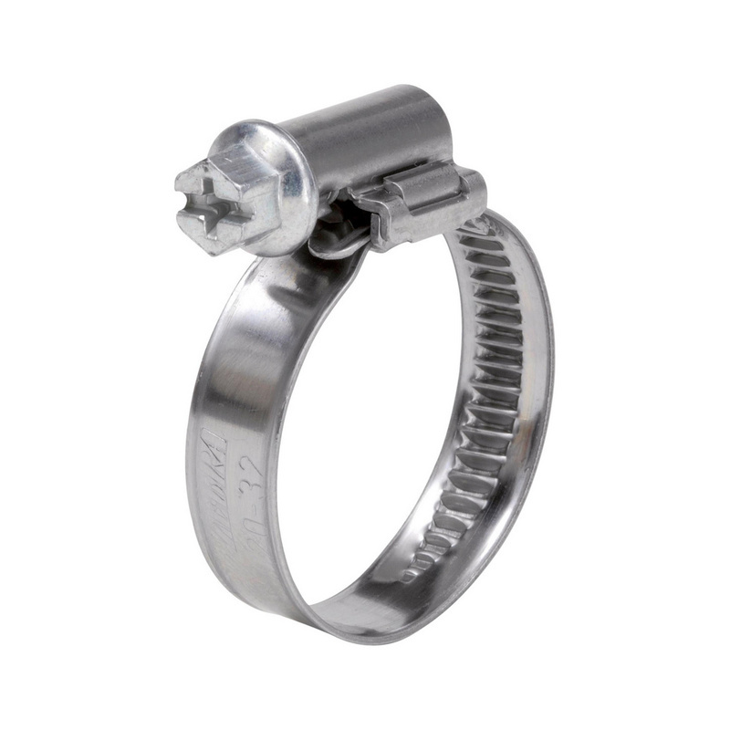 Schlauchschelle mit asymmetrischem Schloss, Ferritischer Stahl F1, 50-70mm