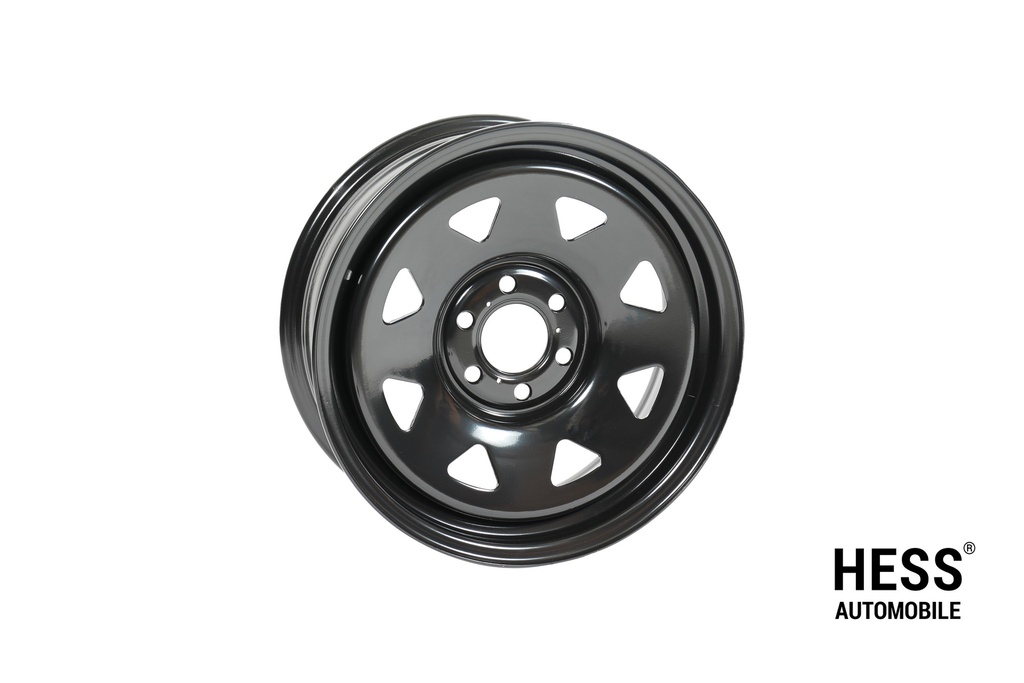 HESS H40, 17 Zoll, Steel Triangle Black, Offroad-Stahlfelge für VW New Transporter, Ford Custom V710