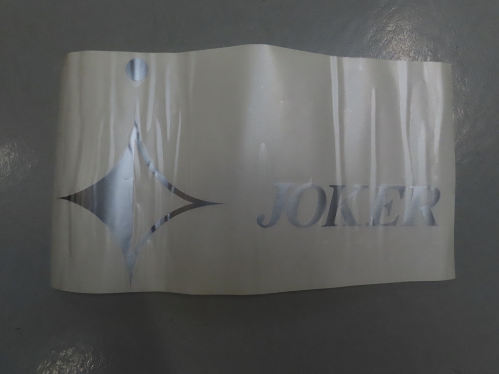 Aufkleber Joker (Silber) – Occasion