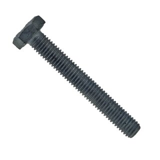 Sechskantschraube mit Gewinde, Edelstahl A2 schwarz, M8x40mm