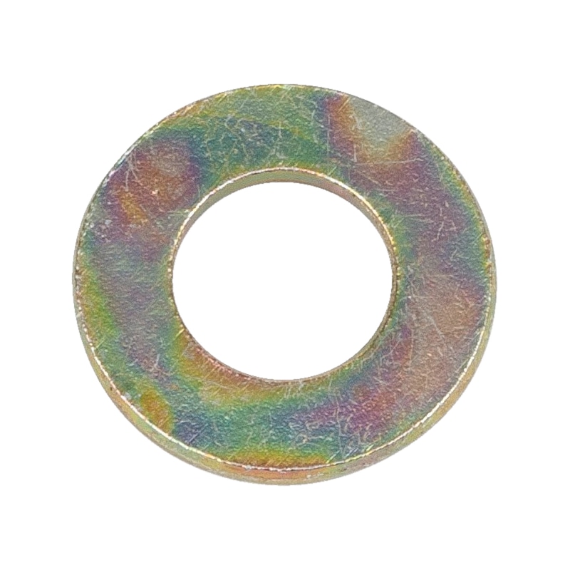 Flache Scheibe für Sechskantschrauben &amp; Muttern, Stahl verzinkt, M6-Ø 6,4 mm