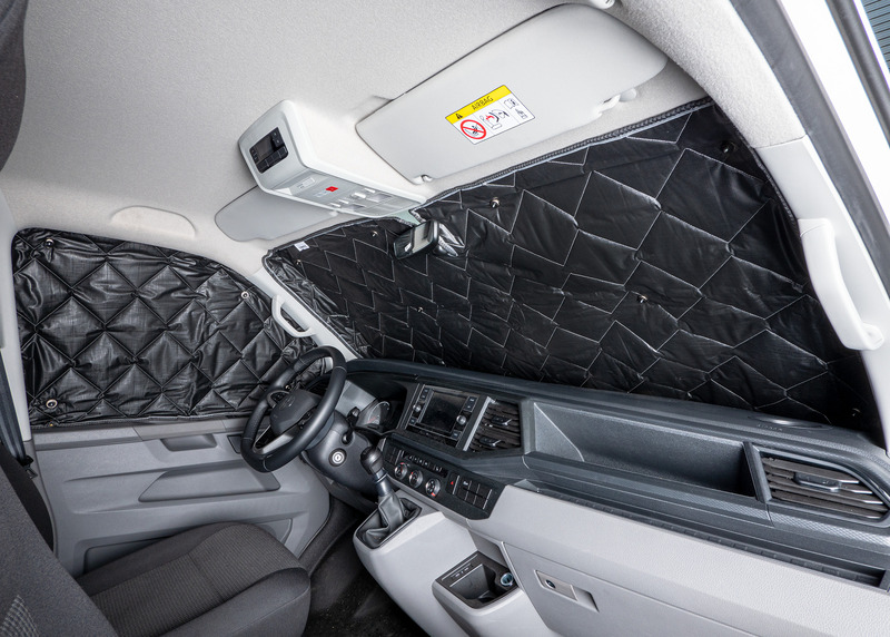 Thermomatte Blackline Wohnraum für Ford Custom / VW new Transporter (2025)-4-Teilig