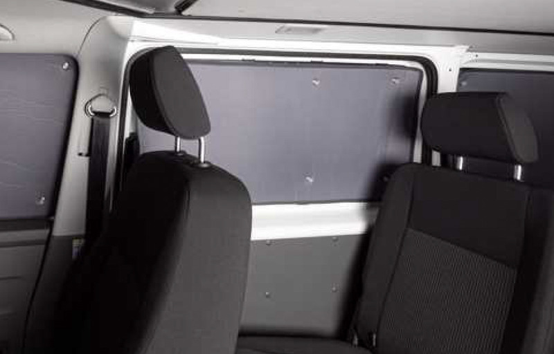 Thermo-Verdunkelungsmatten Wohnraum kurzer Radstand mit Saugnapfbefestigung für Ford Custom/VW new Transporter (2025)-5-teilig