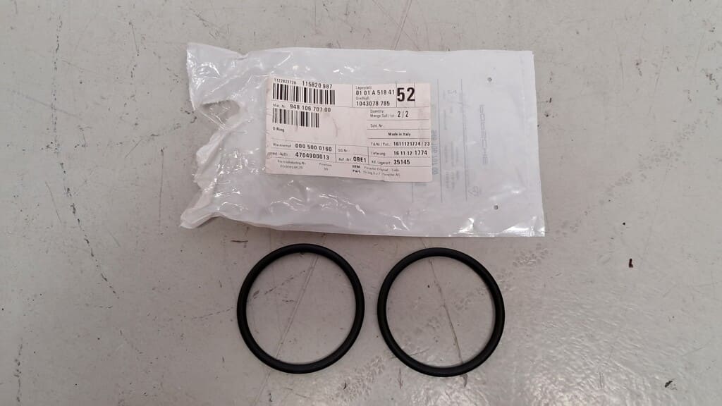 2x Originale O-Ringe (94810670700) für Porsche Macan