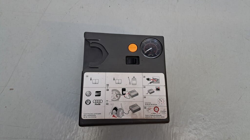 mobiler elektrischer Luftkompressor 7H0012615A (Reifenluftpumpe)-Occasion