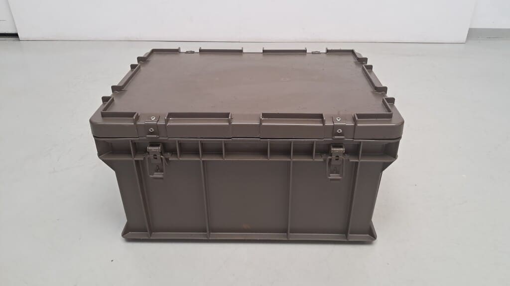militärische kunststoff Transportkiste mit Dichtung und Deckel-Occasion