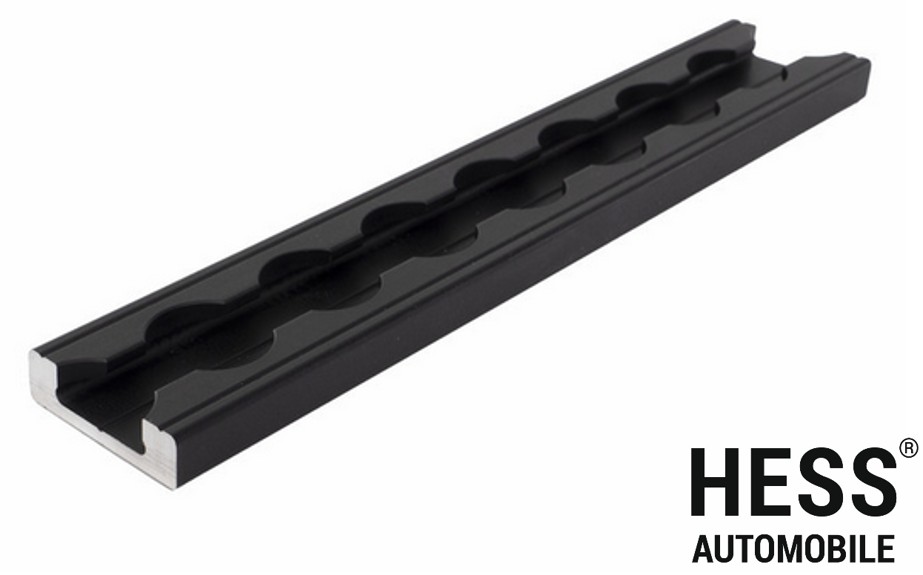 Airline Zurrschiene schwarz schmal