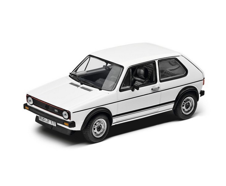 Modellauto 1:43 VW Golf GTI 1973 weiss Original Sammlerstück