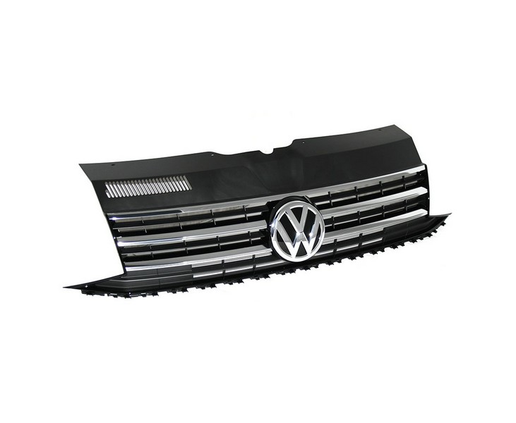 Original VW T6 Transporter Highline Kühlergrill Sport Tuning Frontgrill Schwarz Chrom