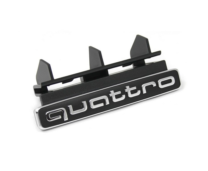 Original Audi Q5 (FY) quattro Schriftzug Kühlergrill Exterieur Emblem chrom