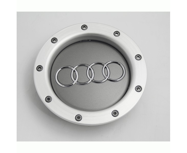 Audi Radzierkappe Original Nabenkappe Felgendeckel Kappe silber