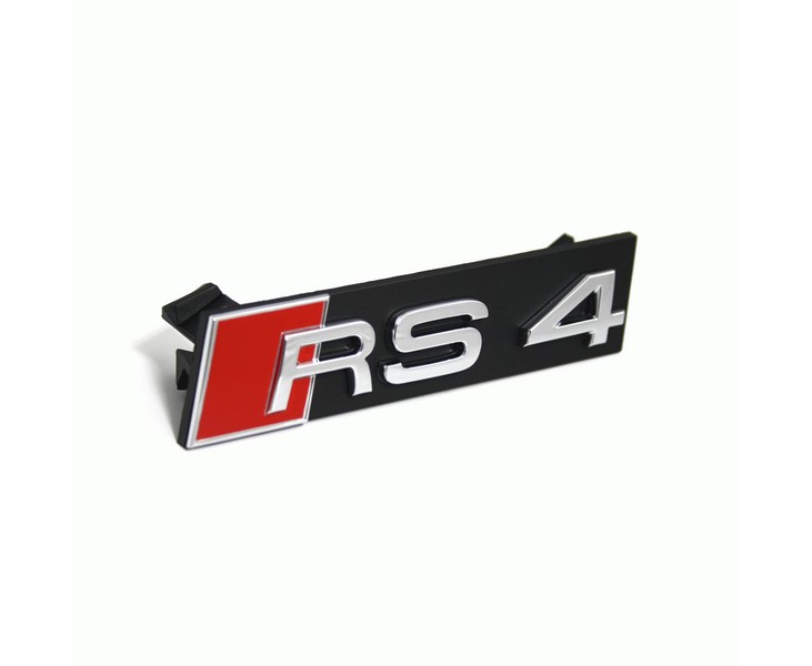 Audi RS4 8E Schriftzug Original Kühlergrill Emblem Zeichen Chrom