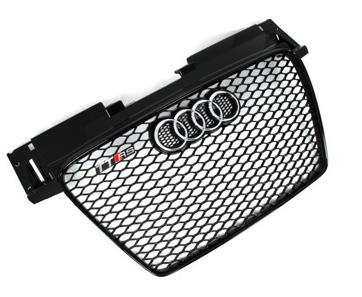 Kühlergrill Original Audi TTRS schwarz glänzend Tuning Waben Grill (Fahrzeuge bis 05/2010)