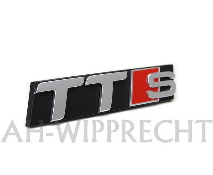 Schriftzug TTS Original Audi Emblem für Kühlergrill Typzeichen Chrom