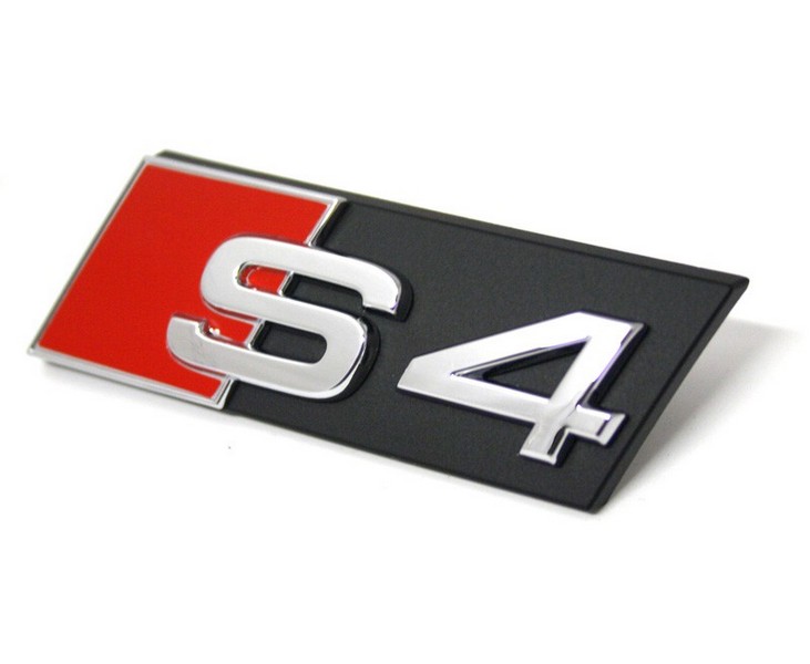 Schriftzug S4 Original Audi A4 8K Kühlergrill Emblem Tuning Zeichen Chrom