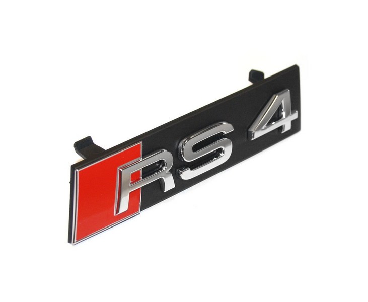 Audi RS4 8K Avant Schriftzug Kühlergrill Original Grill Emblem Chrom Zeichen