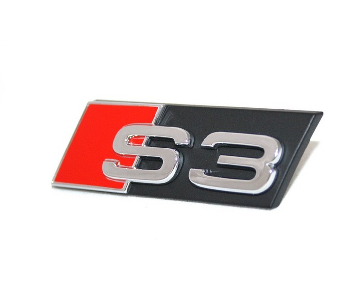 Schriftzug S3 Original Audi A3 8P 8V Kühlergrill Emblem Tuning Zeichen Chrom