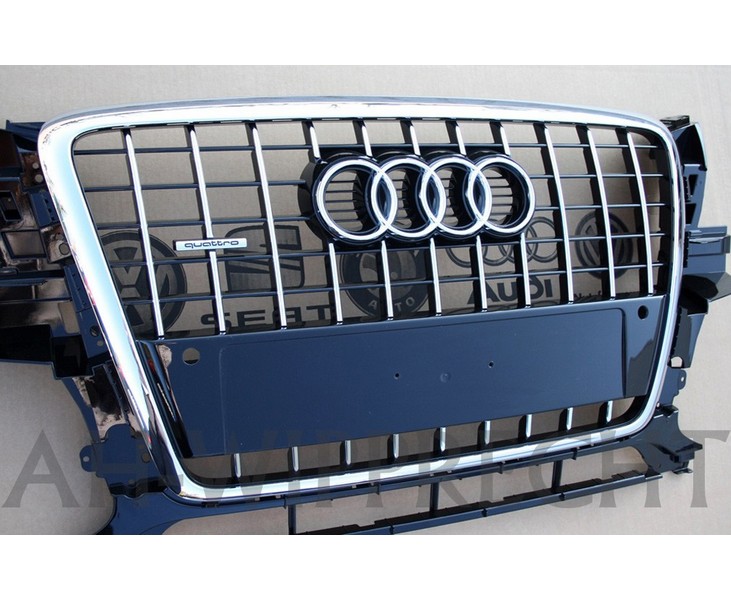 Audi Q5 8R Chromgrill Original Tuning Kühlergrill PDC Klavierlack Chrom Grill