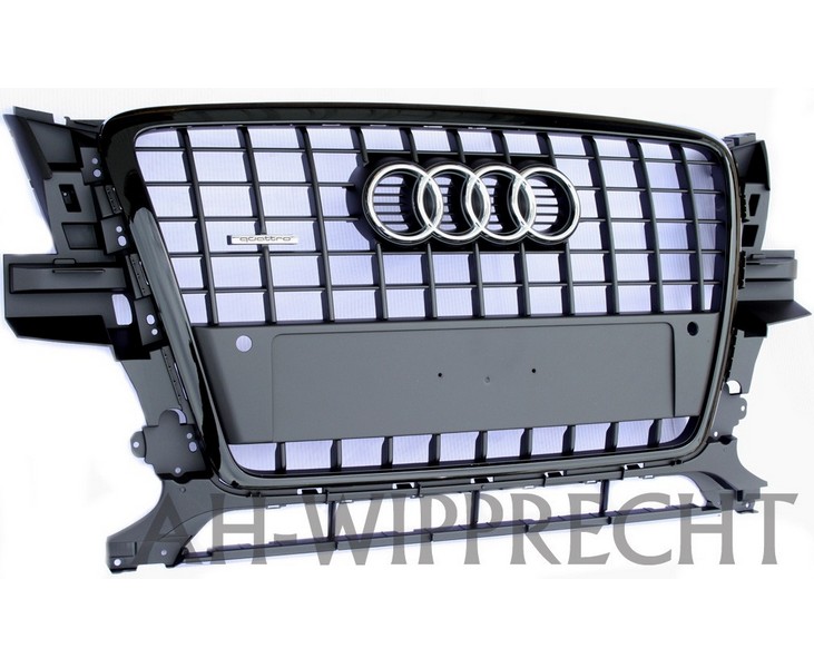 Audi Q5 8R S-Line Grill Original Tuning Kühlergrill PDC Schwarz