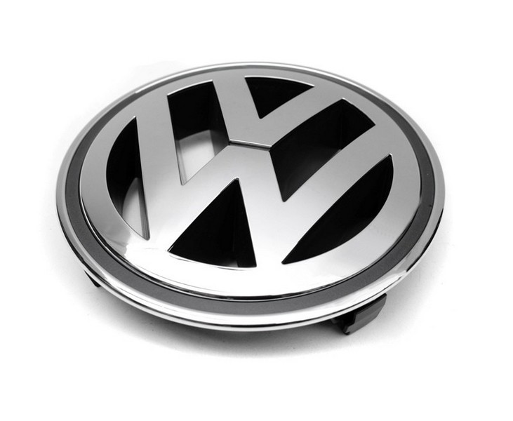 VW Zeichen Emblem Kühlergrill 130mm (Golf Plus, Touran, Touareg, Passat)