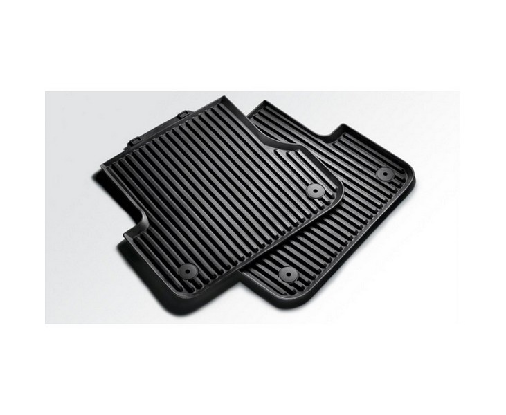 Original Audi A8 (D3 4E) Gummi Fußmatten Premium hinten Allwettermatten 4E0061511 schwarz