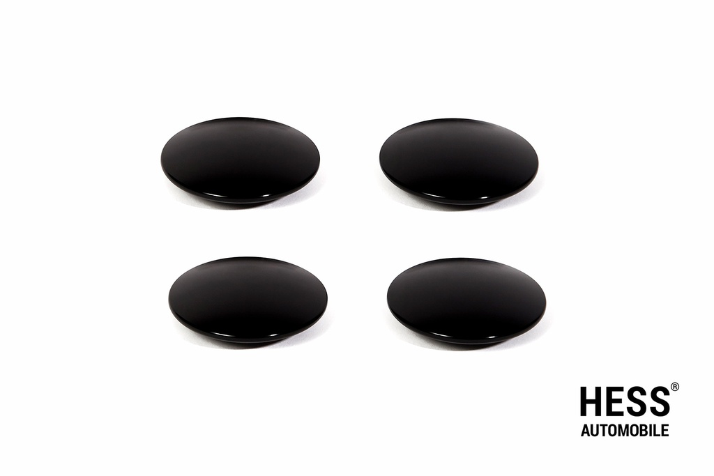 Radnabendeckel für HESS Stahlfelgen in schwarz