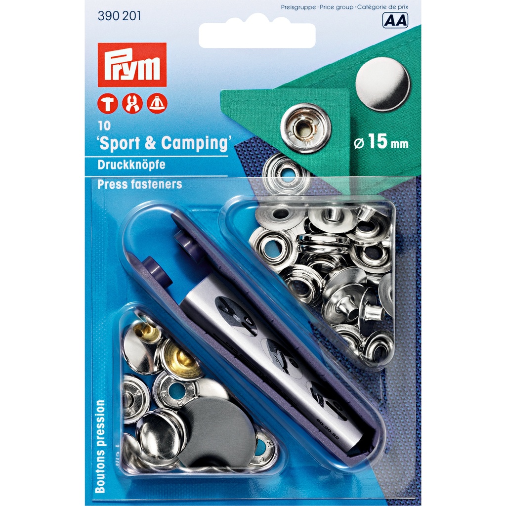 10 Druckknöpfe