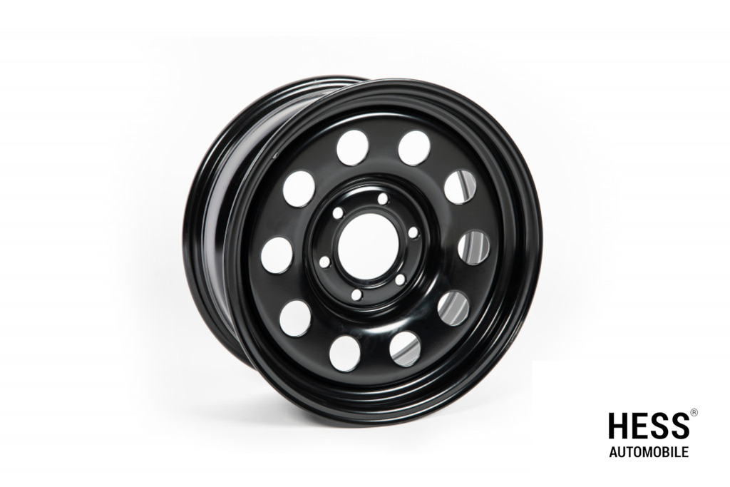 HESS H30, 17 Zoll, Steel Round Black, Offroad-Stahlfelge für Ford Ranger / VW Amarok 2023+