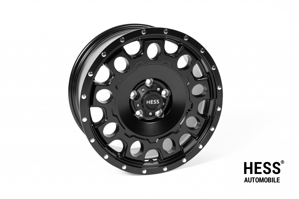 HESS H50-B, 18 Zoll, Savage Hole X1 Black, Alufelge für VW T5/T6/T6.1/T7, Amarok -2020, Crafer II, MAN TGE