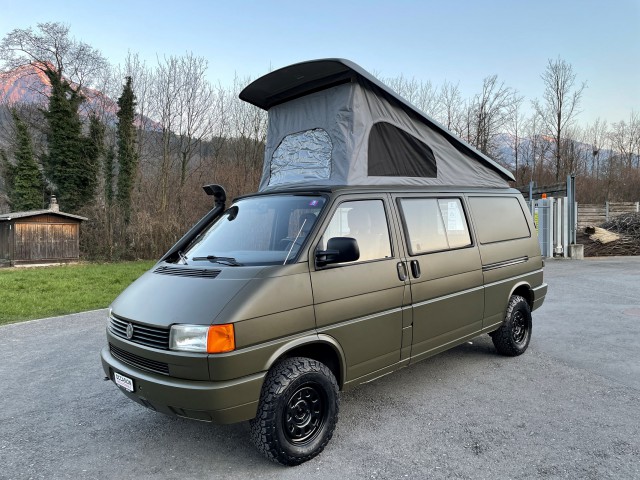 Schlafdach VW T4 langer Radstand Superflach 2, vorne hoch, weiß