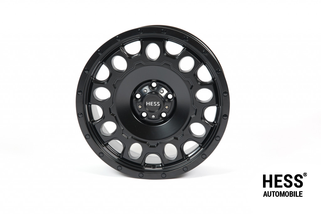 HESS H50, 18 Zoll, Savage Hole X1 Black, Alufelge für den VW T5/T6